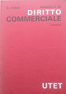 Manuale di Diritto Commerciale - copertina