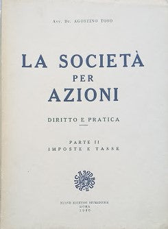 La società per azioni, diritto e pratica: parte II,  imposta e tasse - copertina