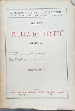Commentario del Codice Civile, libro sesto: Tutela dei Diritti (art. 2643-2696) - copertina