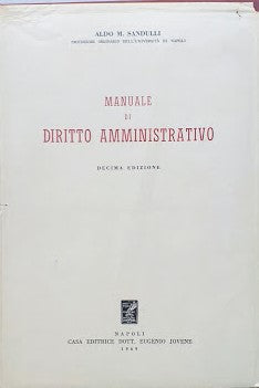 Manuale di Diritto Amministrativo - copertina