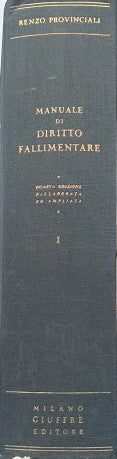 Manuale di Diritto Fallimentare, vol. 1 - copertina