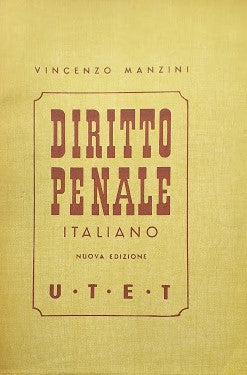 Trattato di Diritto Penale Italiano, volume 1 - copertina