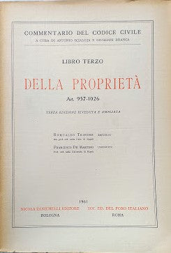 Commentario del Codice Civile, libro terzo: Della Proprietà (artt. 957-1026) - copertina