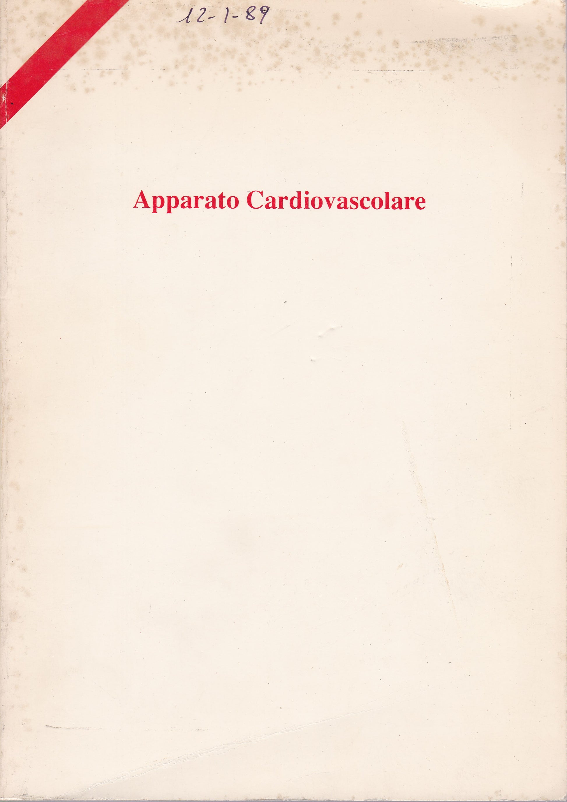 Apparato Cardiovascolare - copertina
