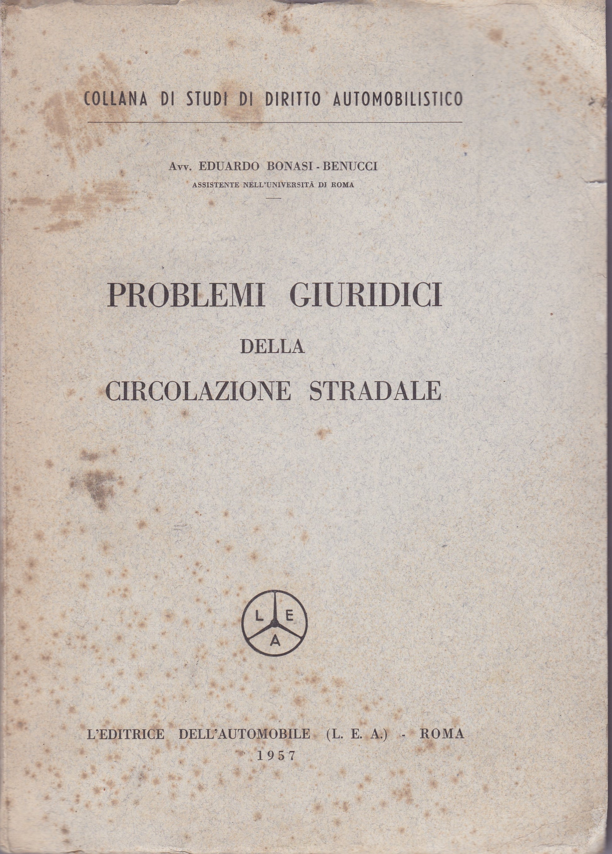 Problemi giuridici della circolazione stradale - copertina