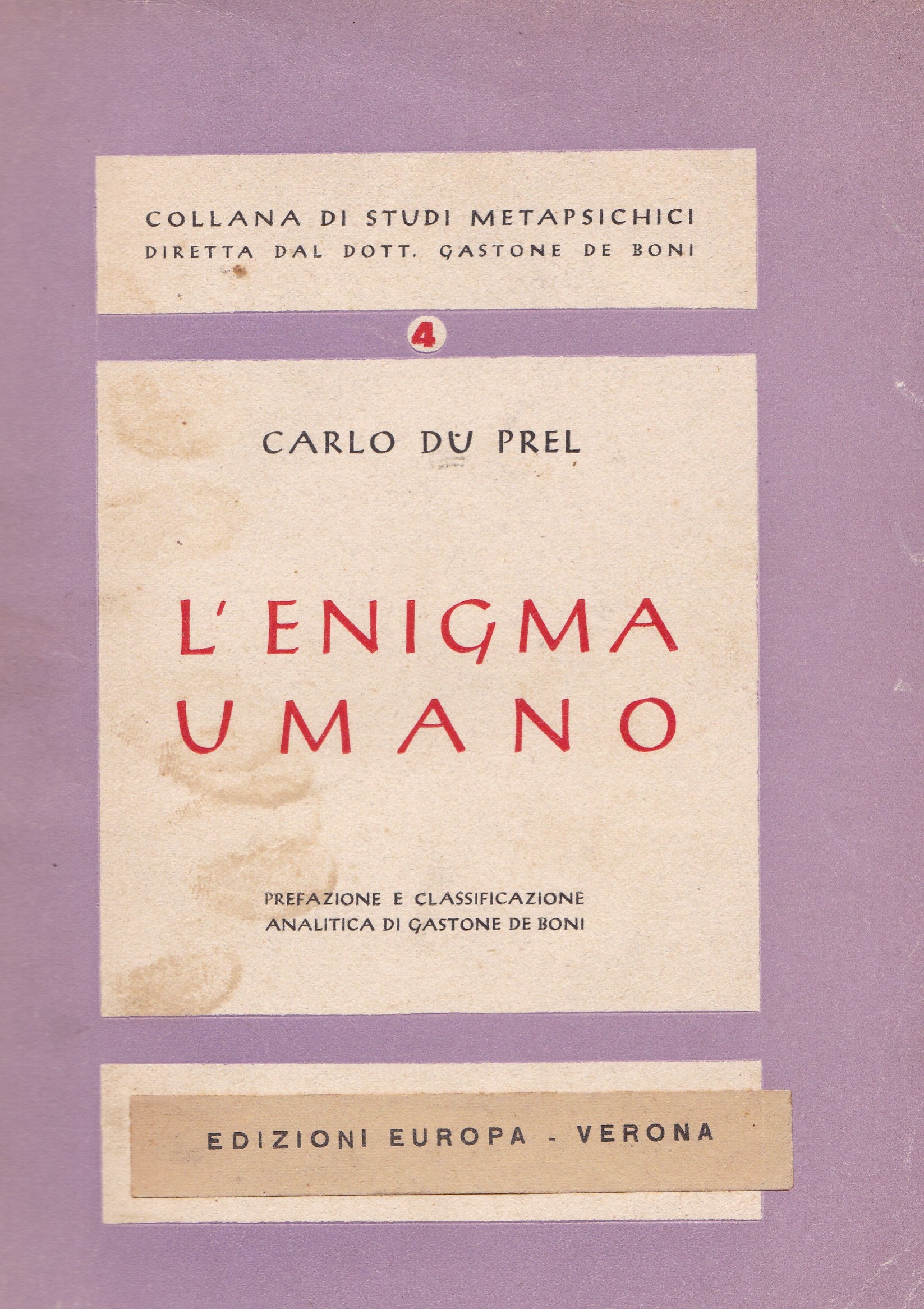 L'enigma umano - copertina