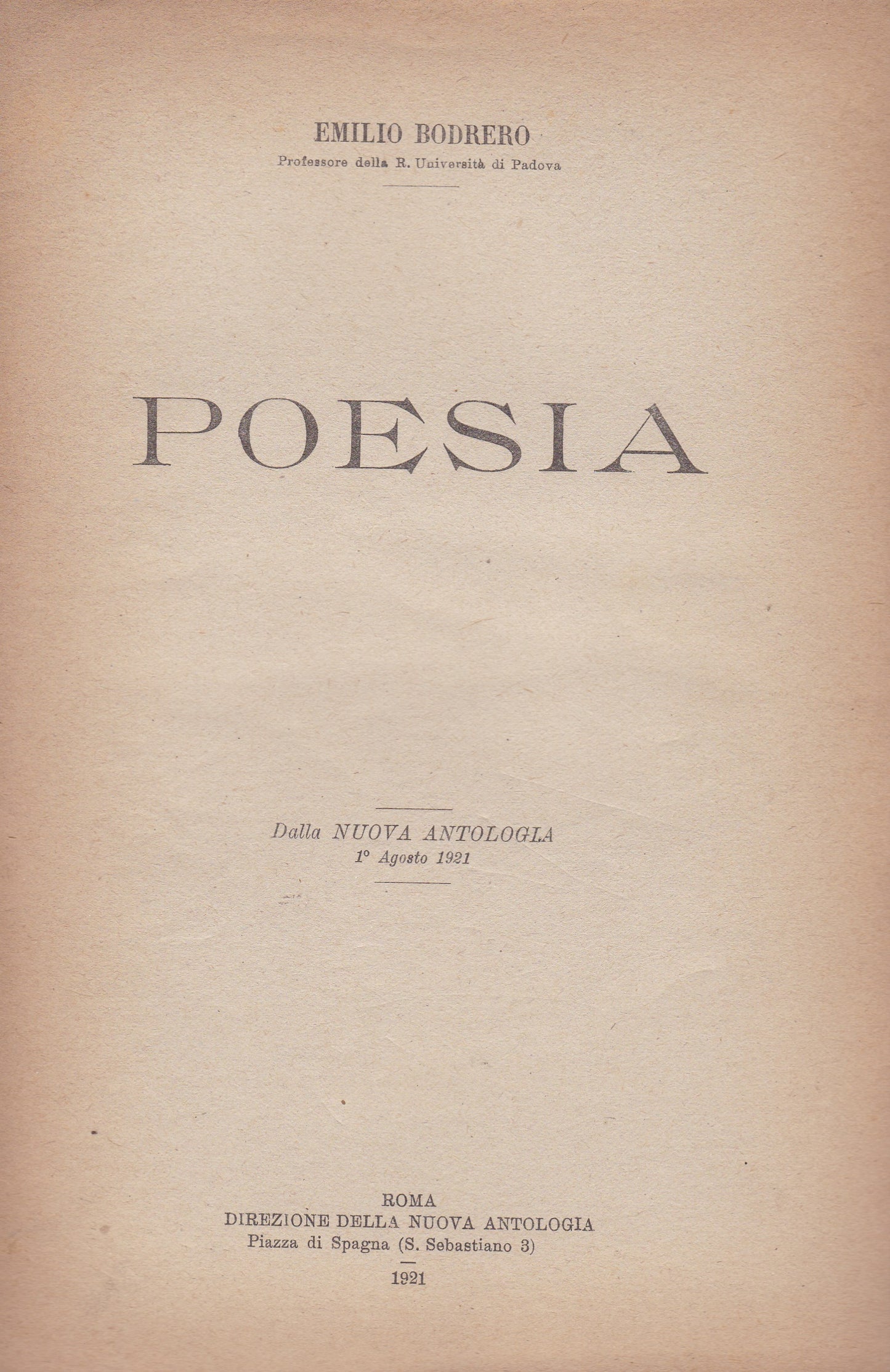 Poesia - copertina