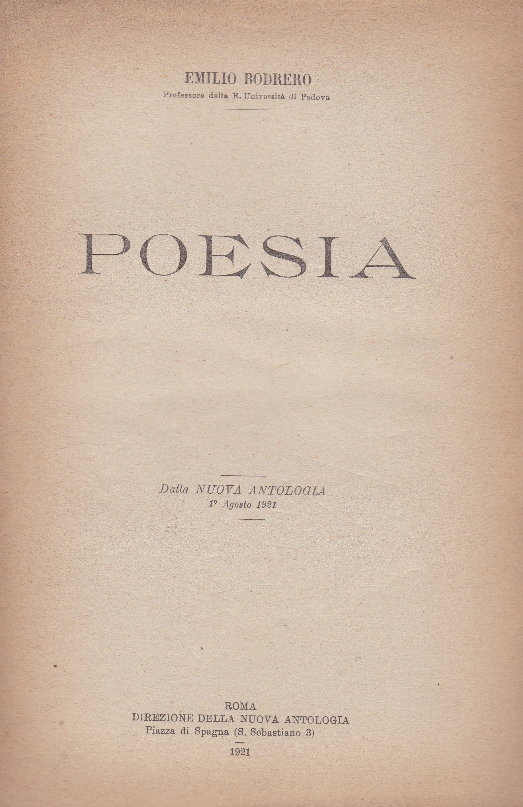 Poesia - copertina
