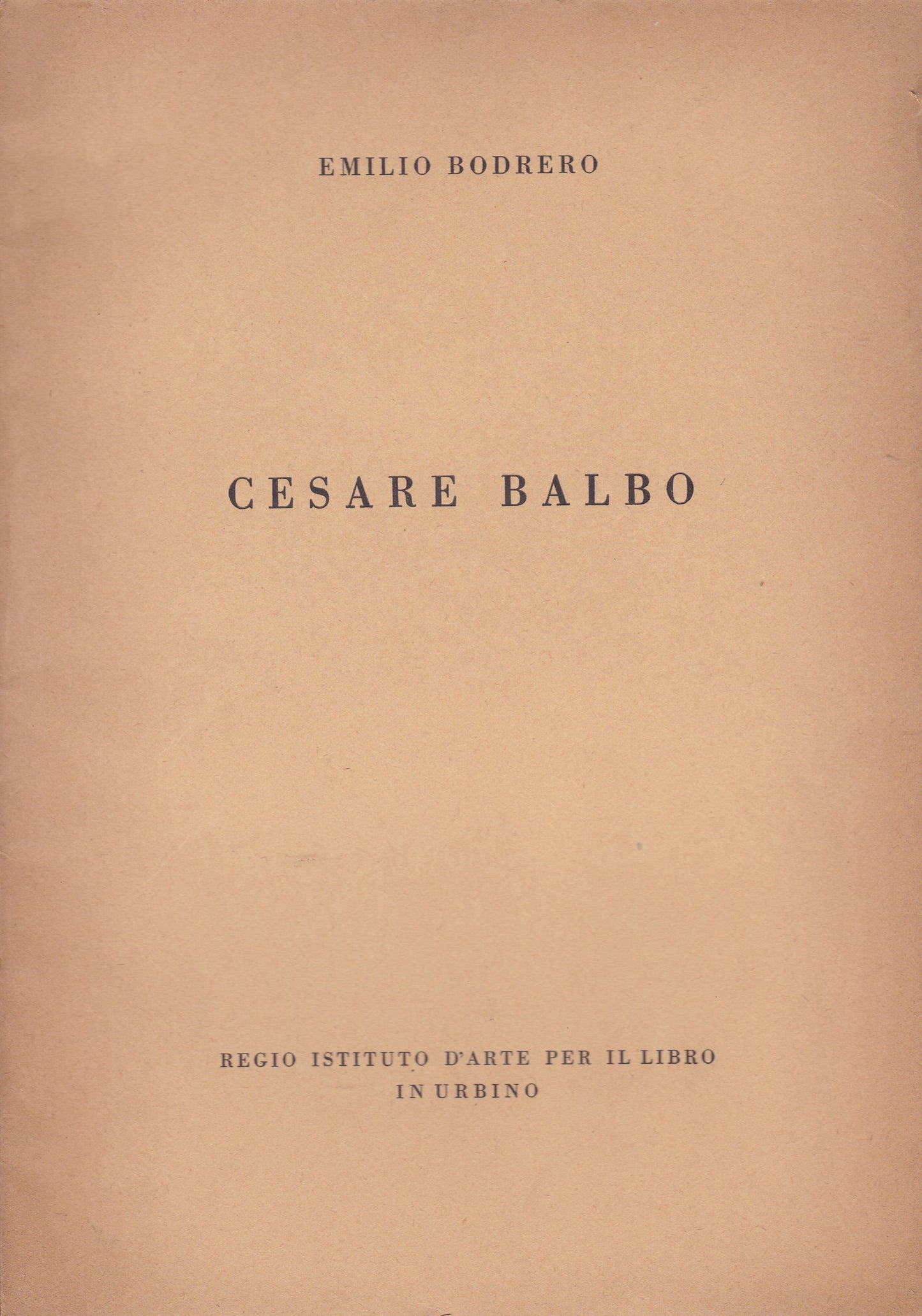 Cesare Balbo - copertina