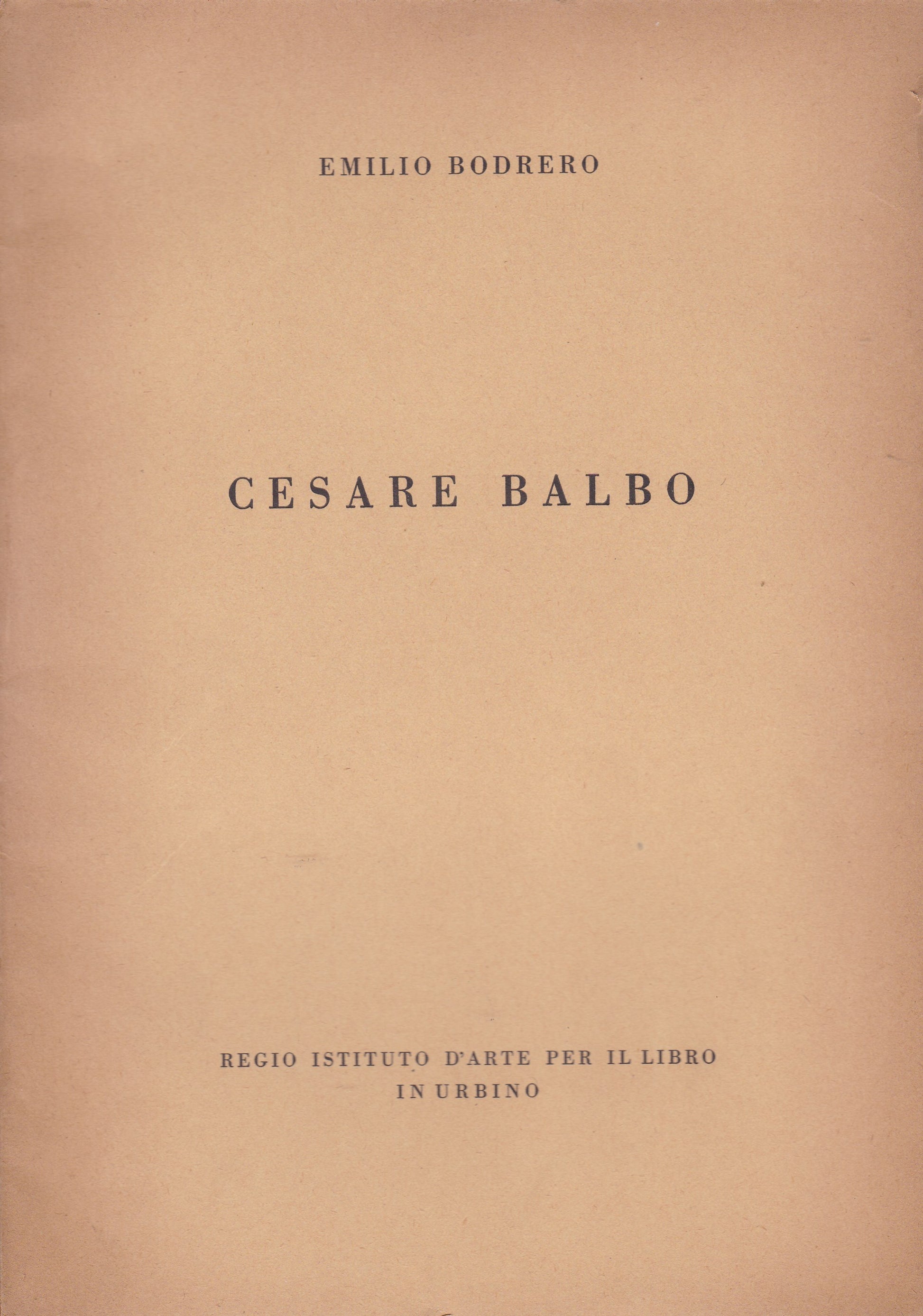 Cesare Balbo - copertina