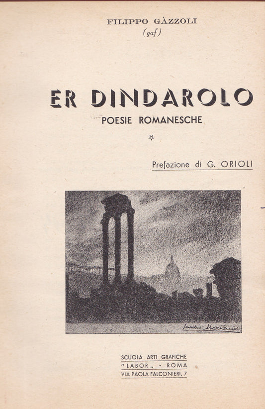 Er dindarolo. Poesie romanesche. - copertina
