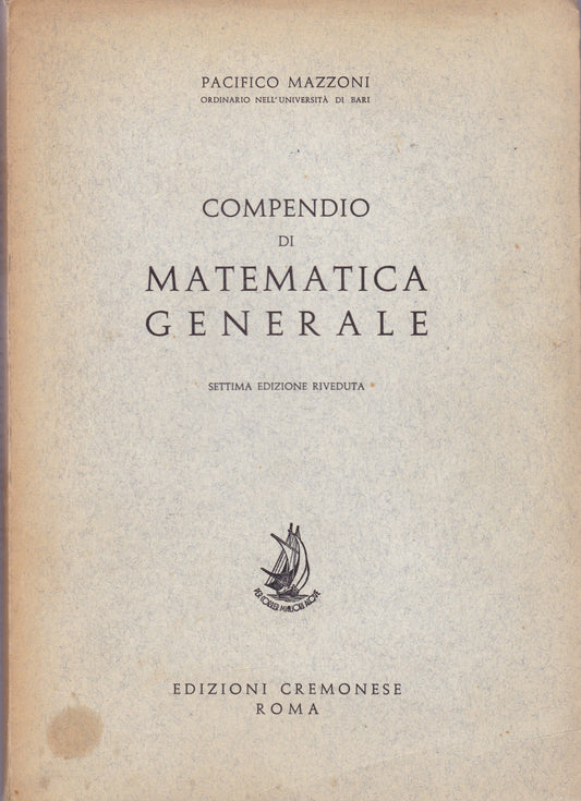 Compendio di matematica generale - copertina