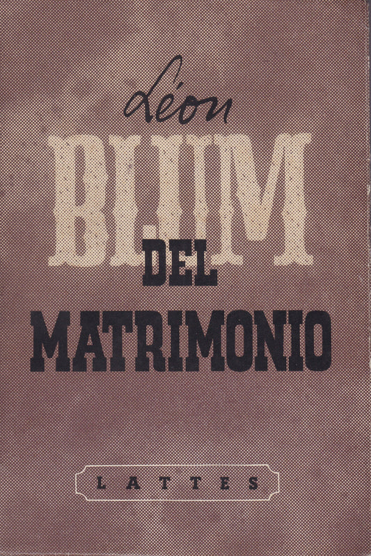 Del matrimonio - copertina