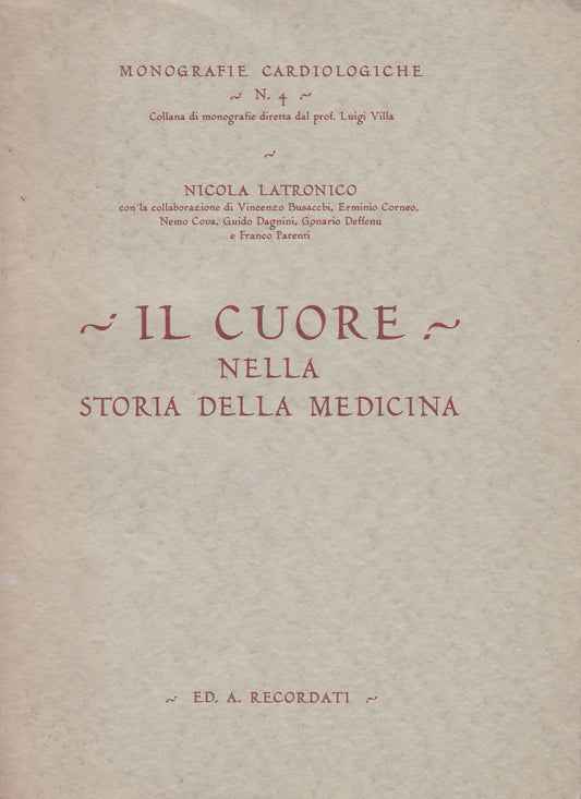 Il cuore nella storia della medicina - copertina