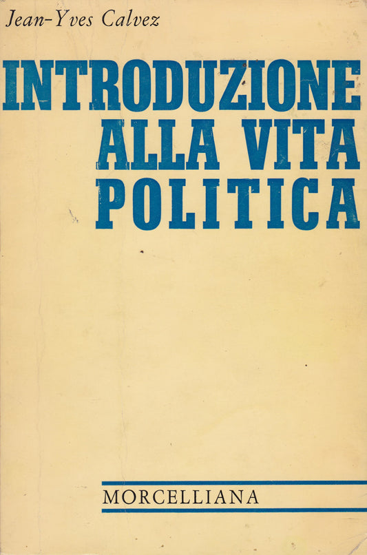 Introduzione alla vita politica - copertina