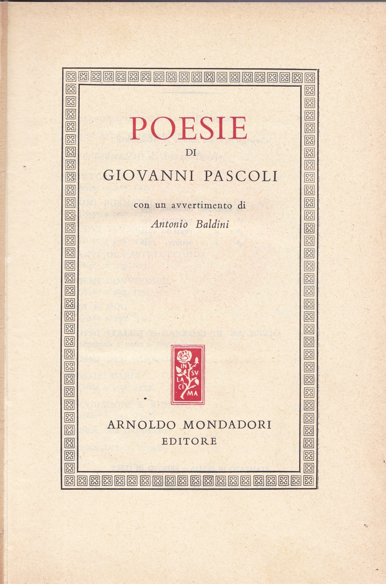 Poesie - copertina