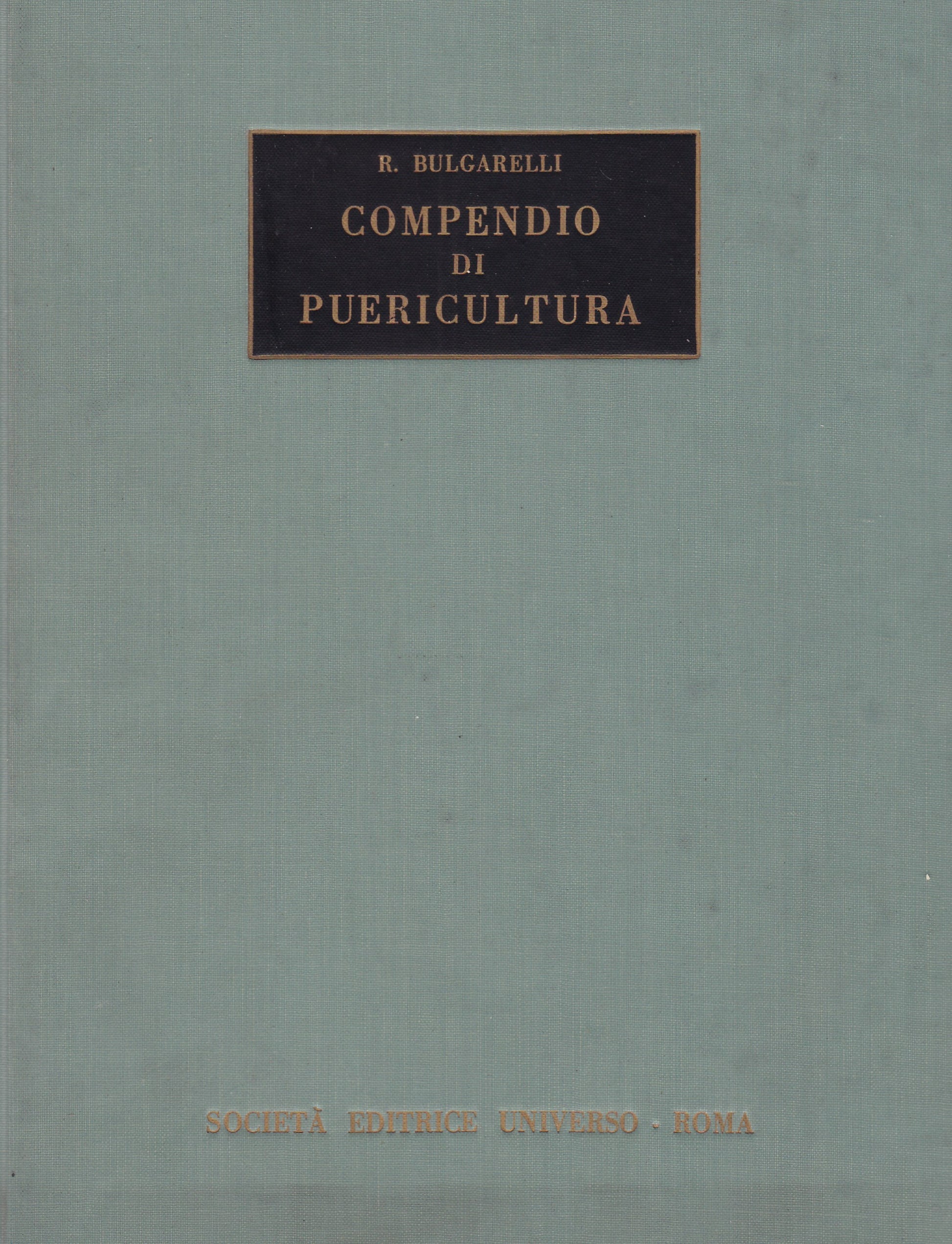 Compendio di puericultura - copertina