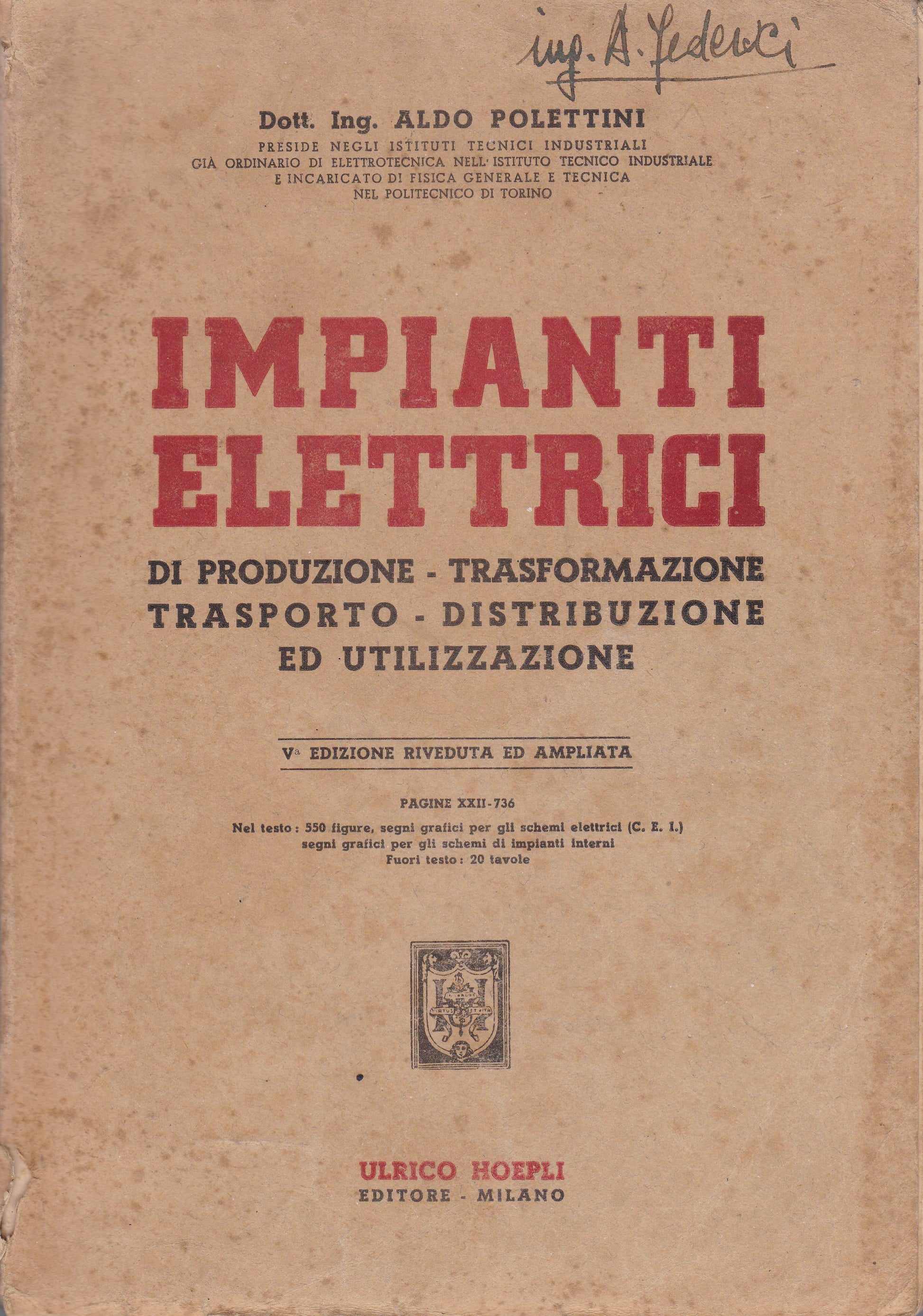 Impianti elettrici - copertina