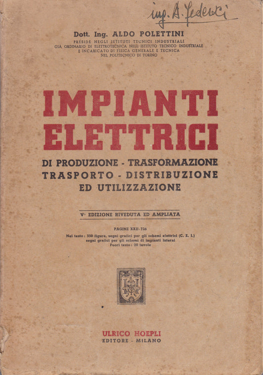 Impianti elettrici - copertina