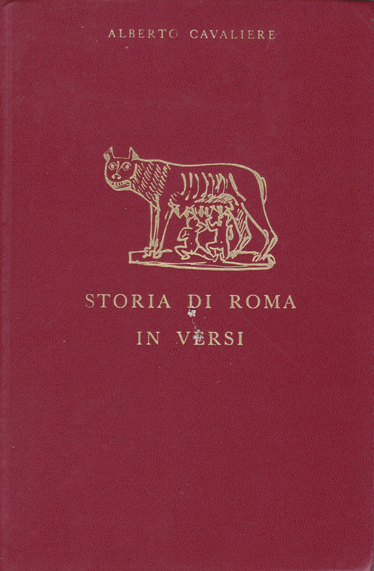 Storia di Roma in versi - copertina