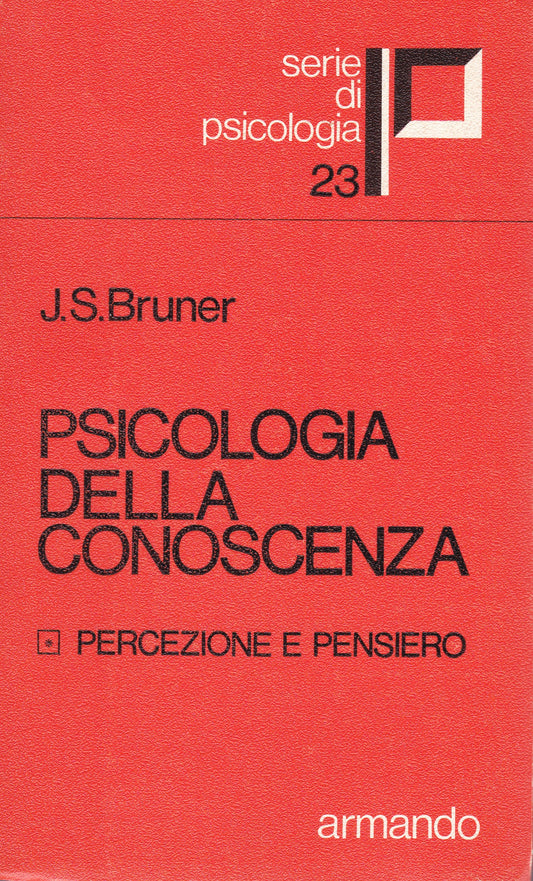 Psicologia della conoscenza. 1. Percezione e pensiero. - copertina