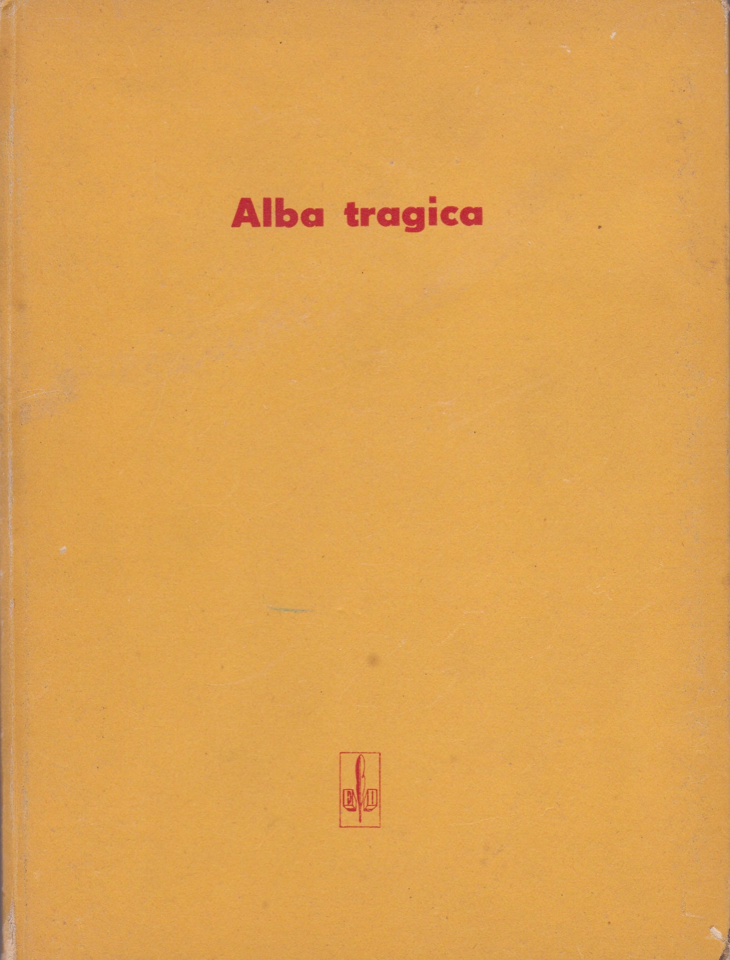 Alba tragica - copertina