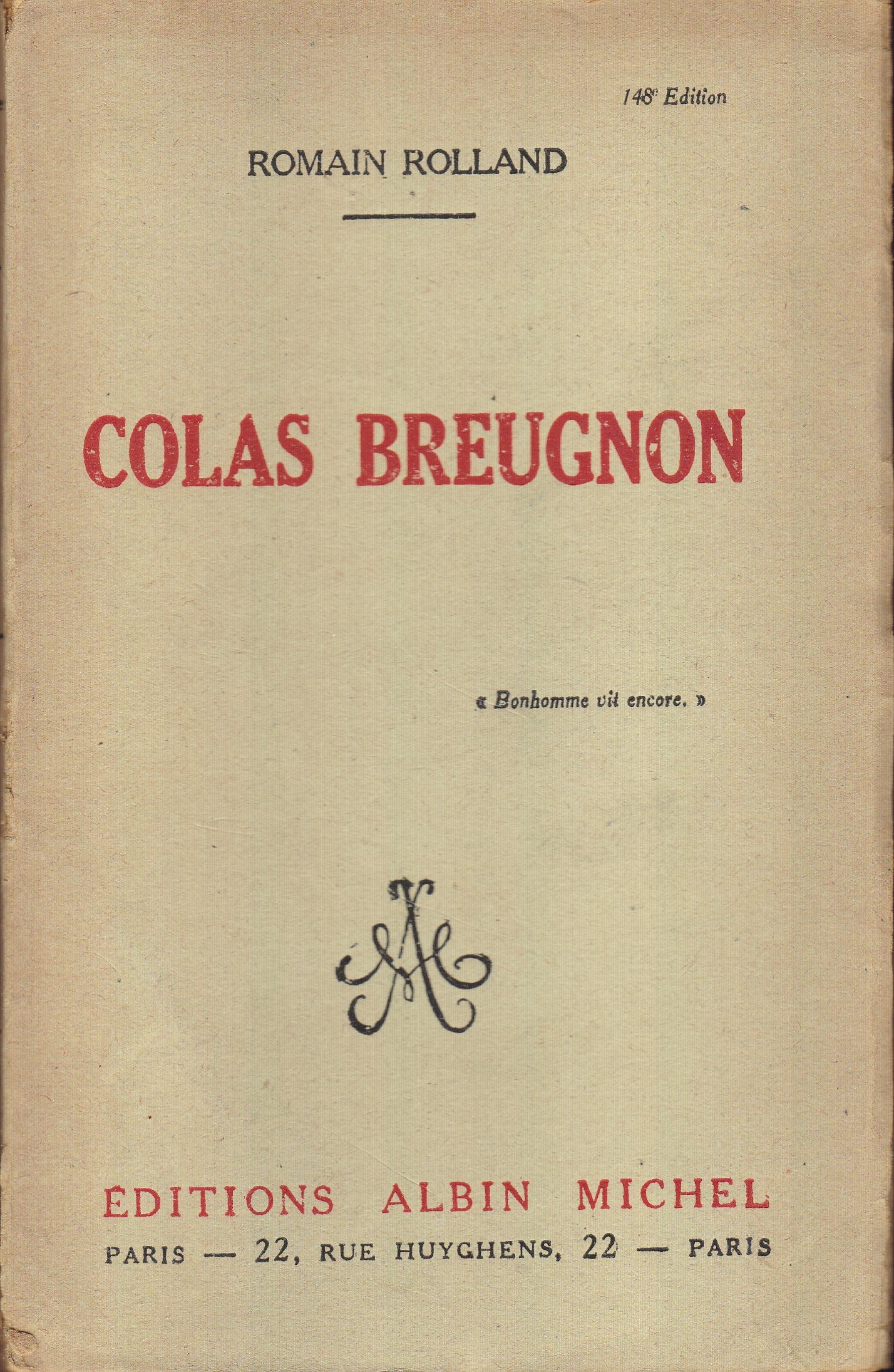 Colas Breugnon - copertina