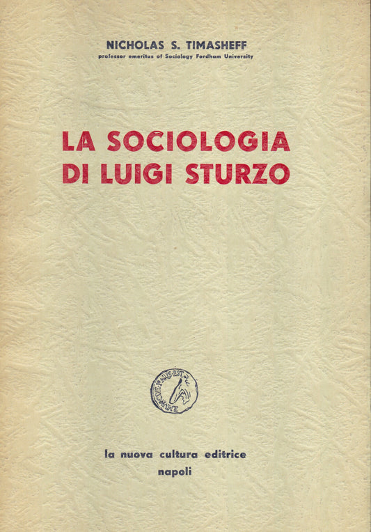 La sociologia di Luigi Sturzo - copertina