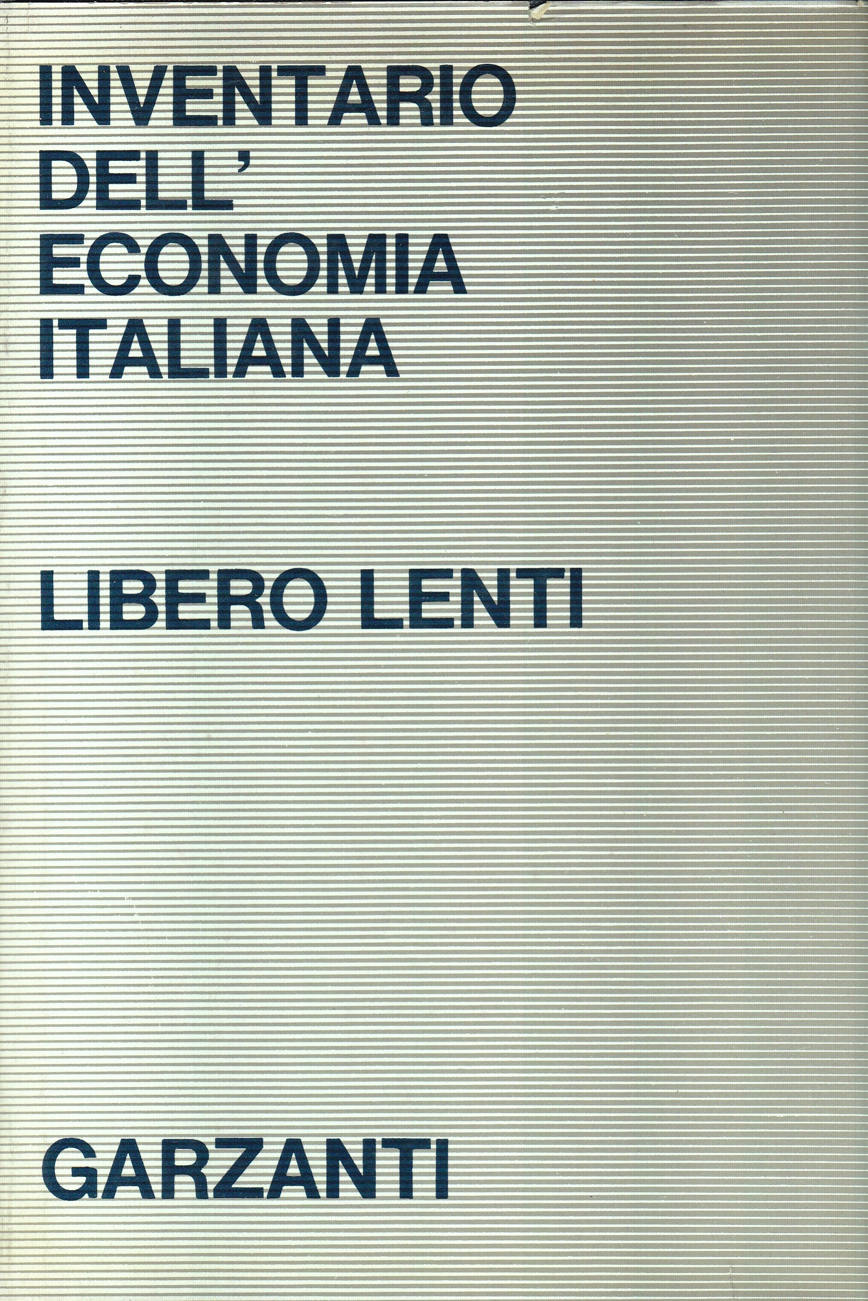 Inventario dell'economia italiana - copertina