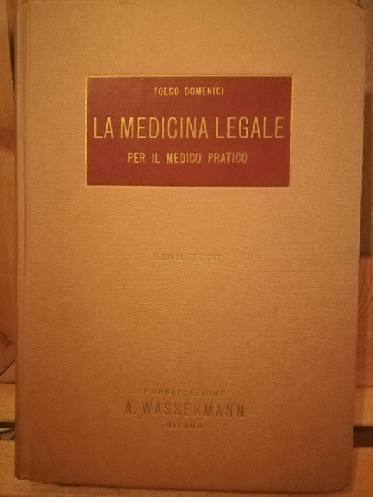 La medicina legale per il medico pratico - copertina