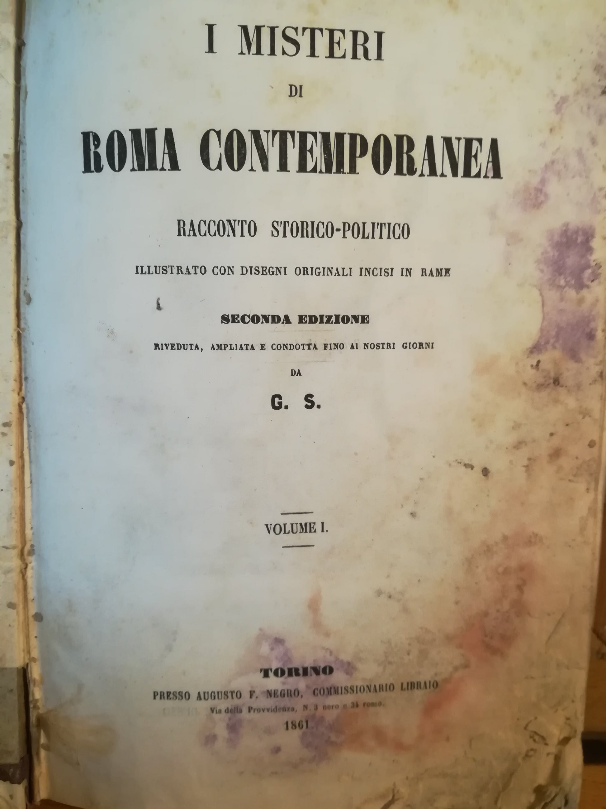 I misteri di Roma contemporanea. Racconto storico-politico. I. II. III. - copertina