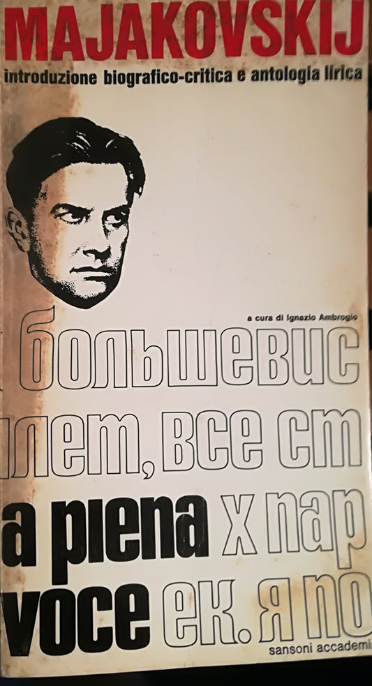 Majakovskij. Antologia lirica. - copertina