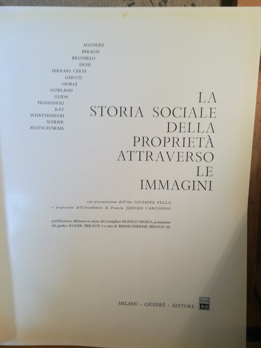 La storia sociale della proprietà attraverso lòe immagini - copertina
