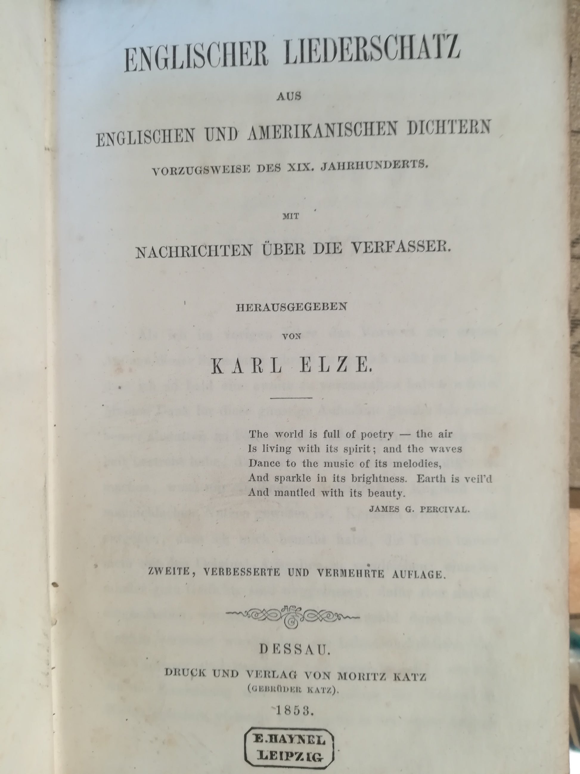 Englischer Liederschatz aus Englischen un Amerikanischen Dichtern - copertina