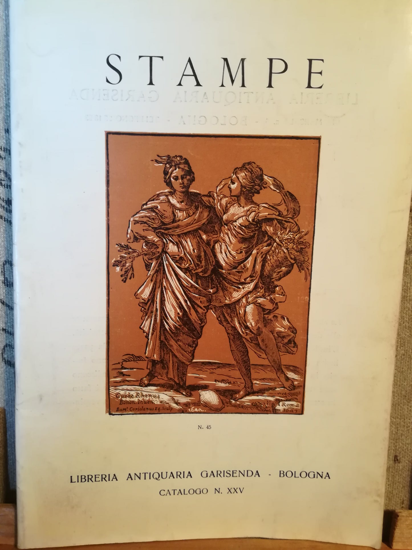 Catalogo stampe. Libreria antiquaria Garisenda - Bologna. Novembre 1961. - copertina