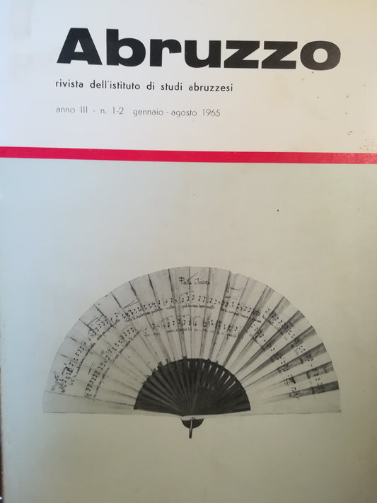 Abruzzo. Rivista dell'Istituto di Studi Abruzzesi. N.1-2. Gennaio-agosto 1965. - copertina