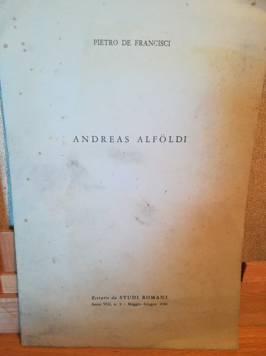 Andreas Alfoldi - copertina
