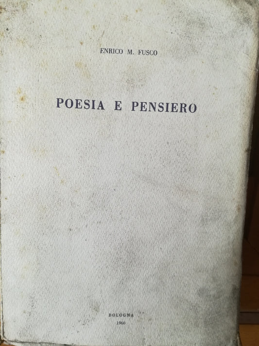 Poesia e pensiero - copertina