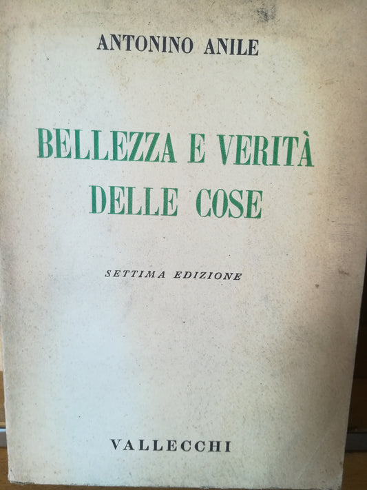 Bellezza e verità delle cose (La divina realtà). - copertina