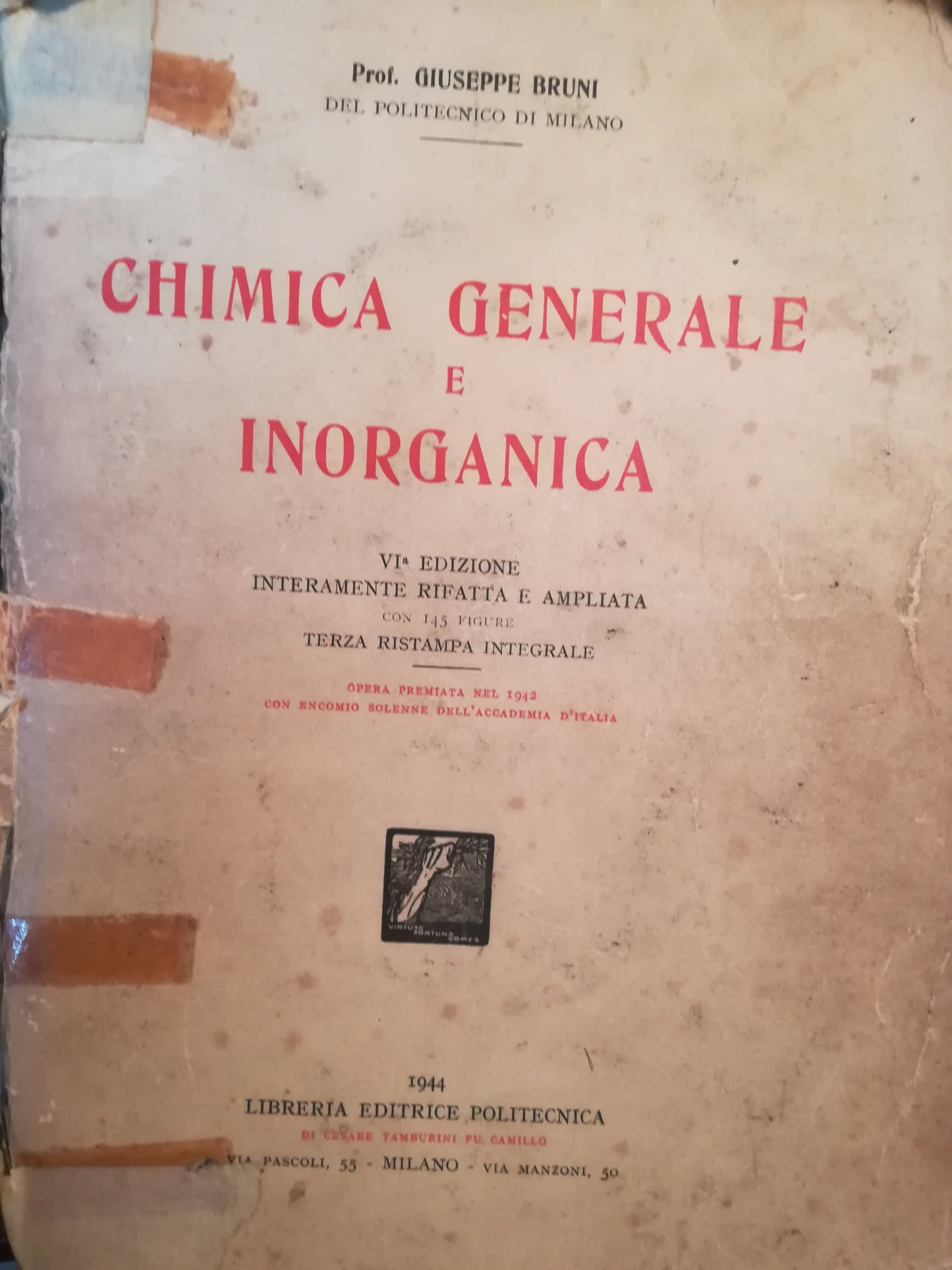 Chimica generale e inorganica - copertina