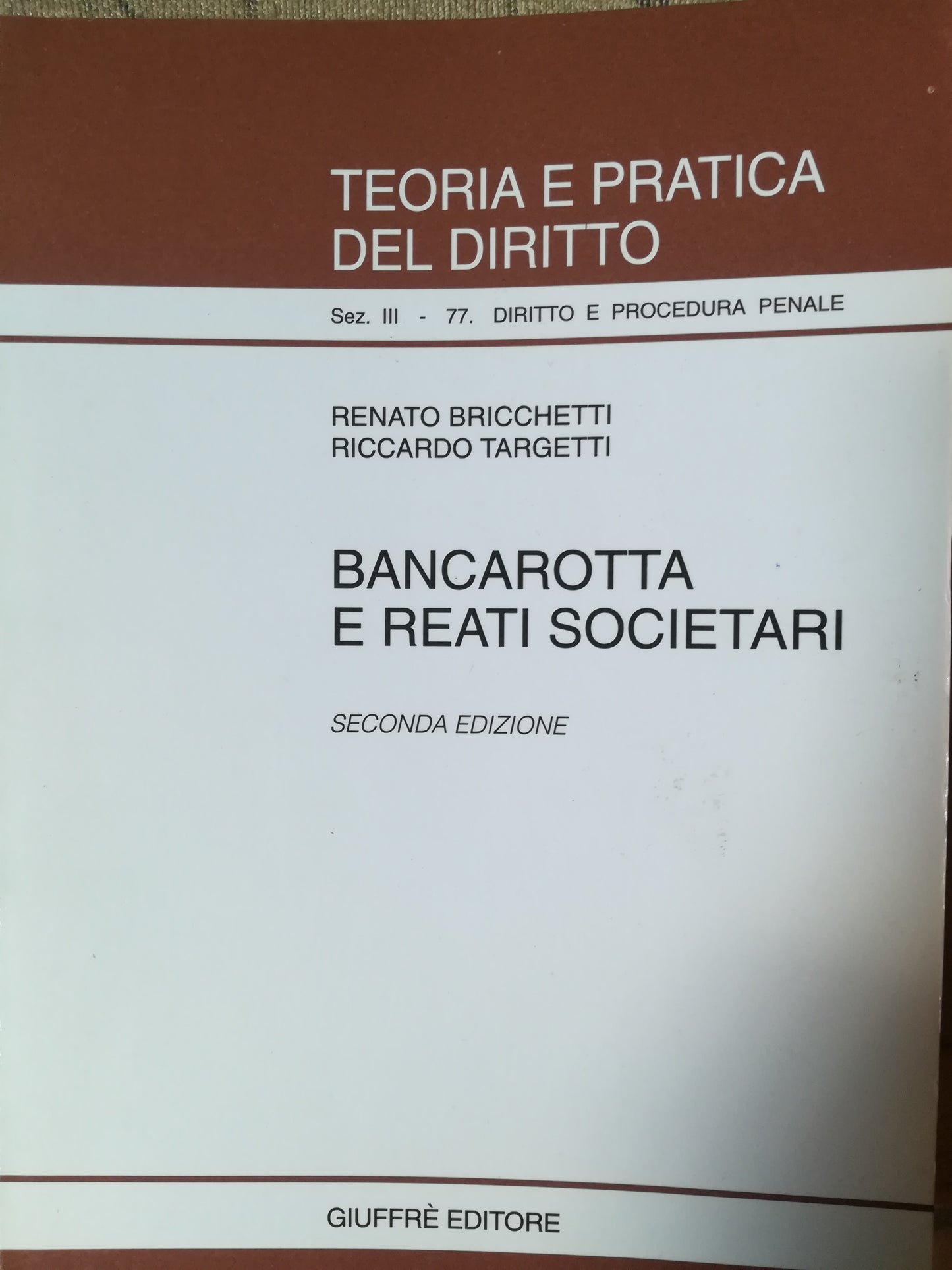 Bancarotta e reati societari - copertina