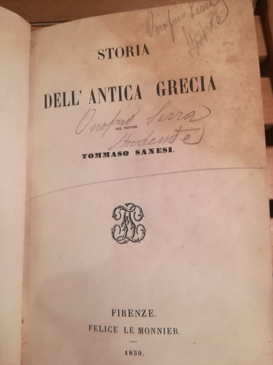 Storia dell'antica Grecia - copertina