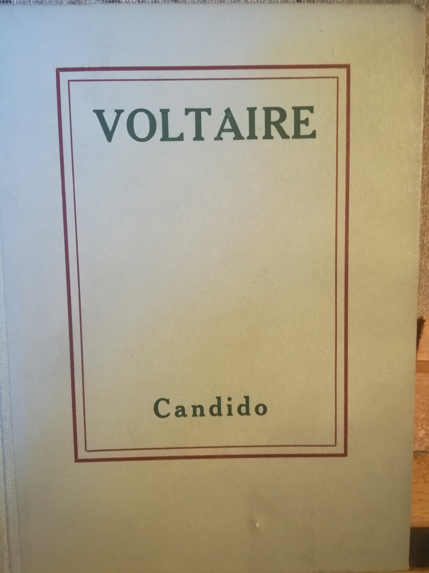 Candido, ovvero Dell'ottimismo. - copertina
