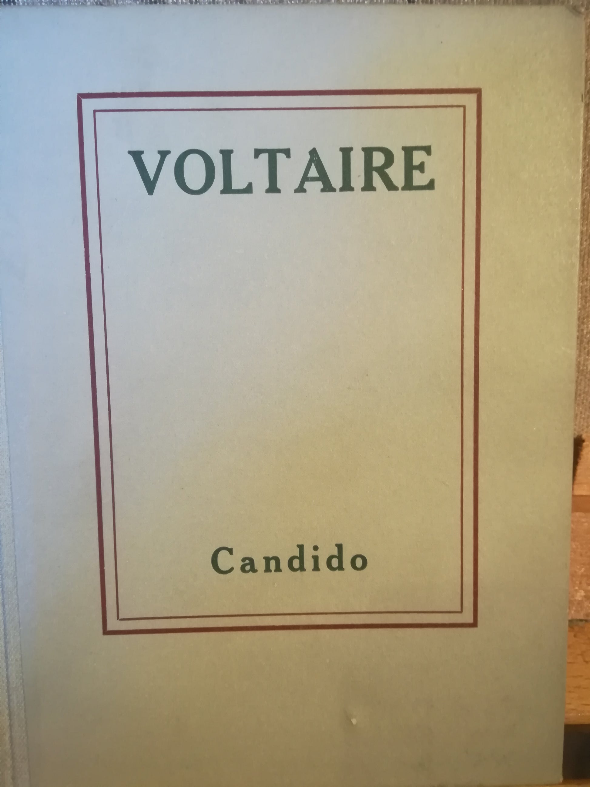 Candido, ovvero Dell'ottimismo. - copertina