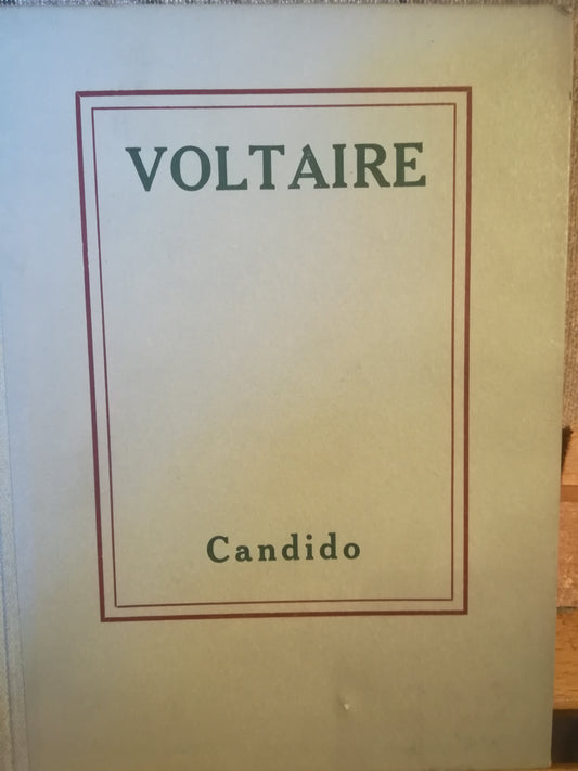 Candido, ovvero Dell'ottimismo. - copertina