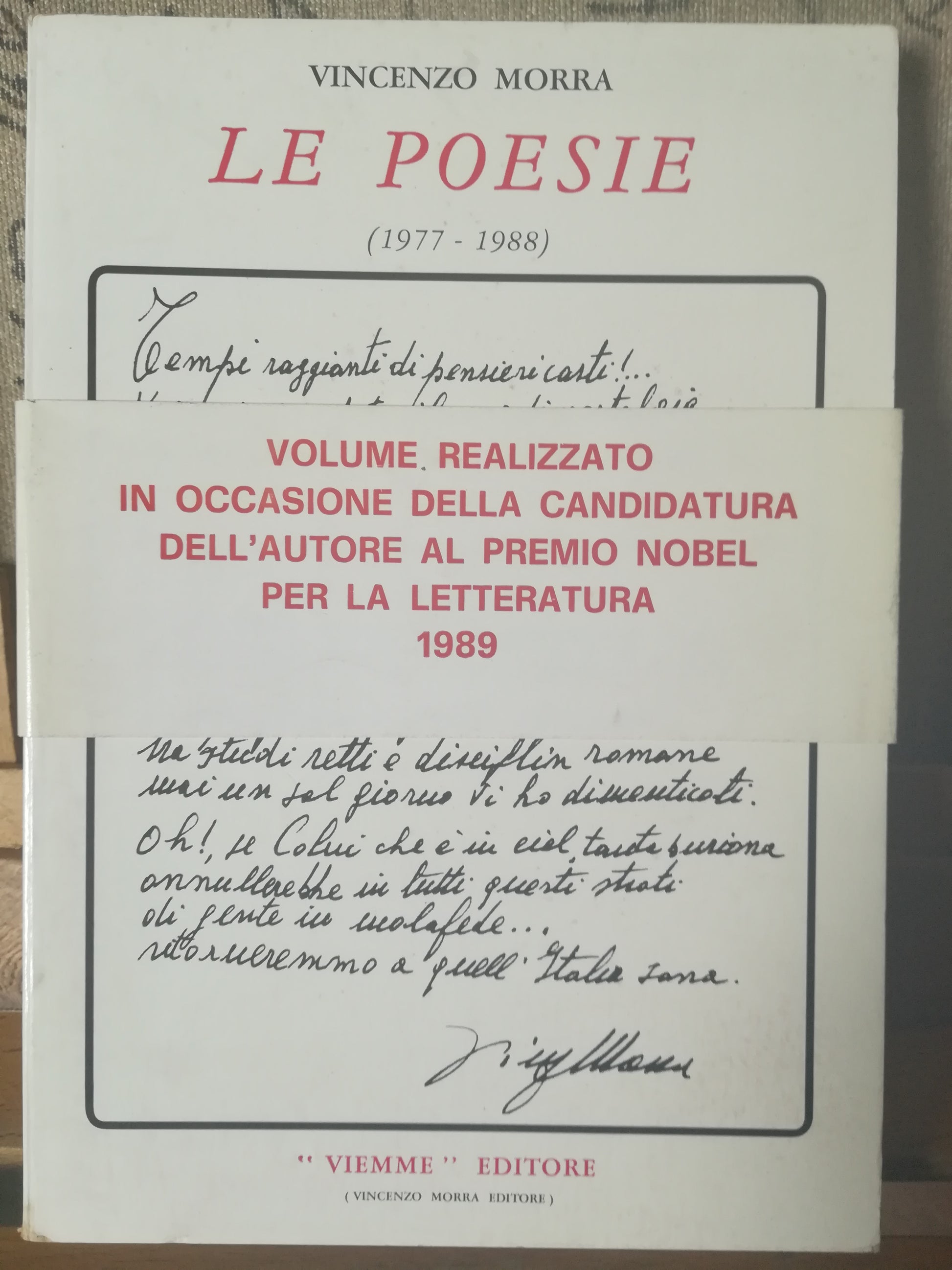 Le poesie (1977-1988). - copertina