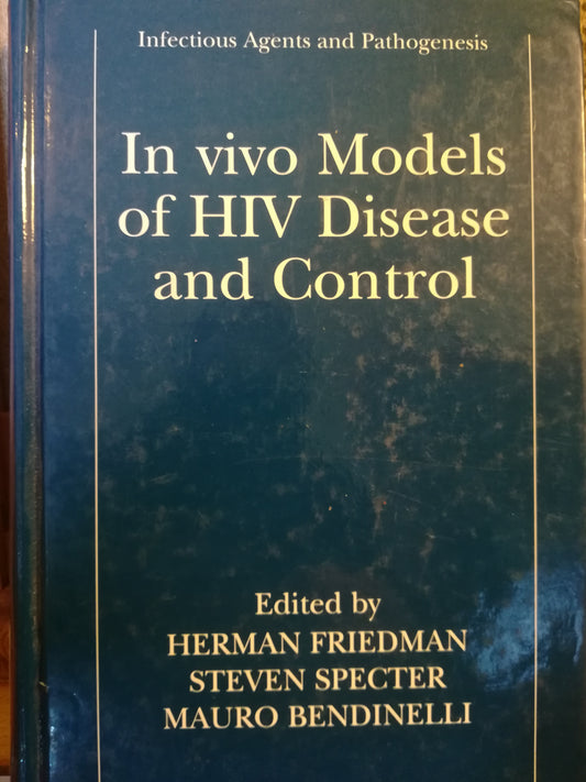In vivo Models of HIV Disease and Control. - copertina
