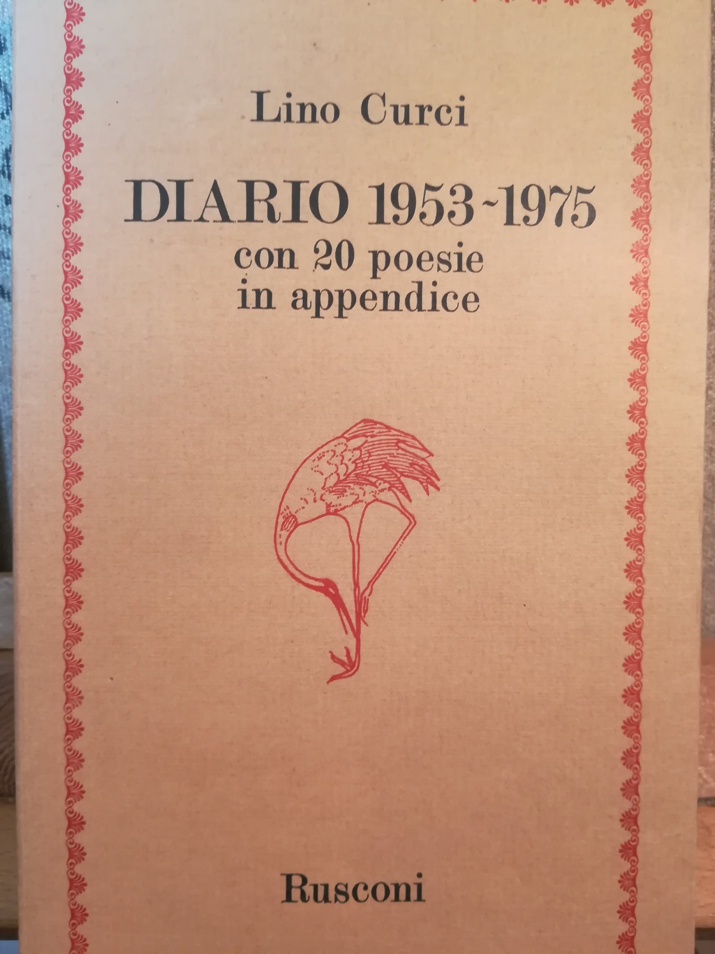 Diario 1953 - 1975. Con 20 poesie in appendice. - copertina