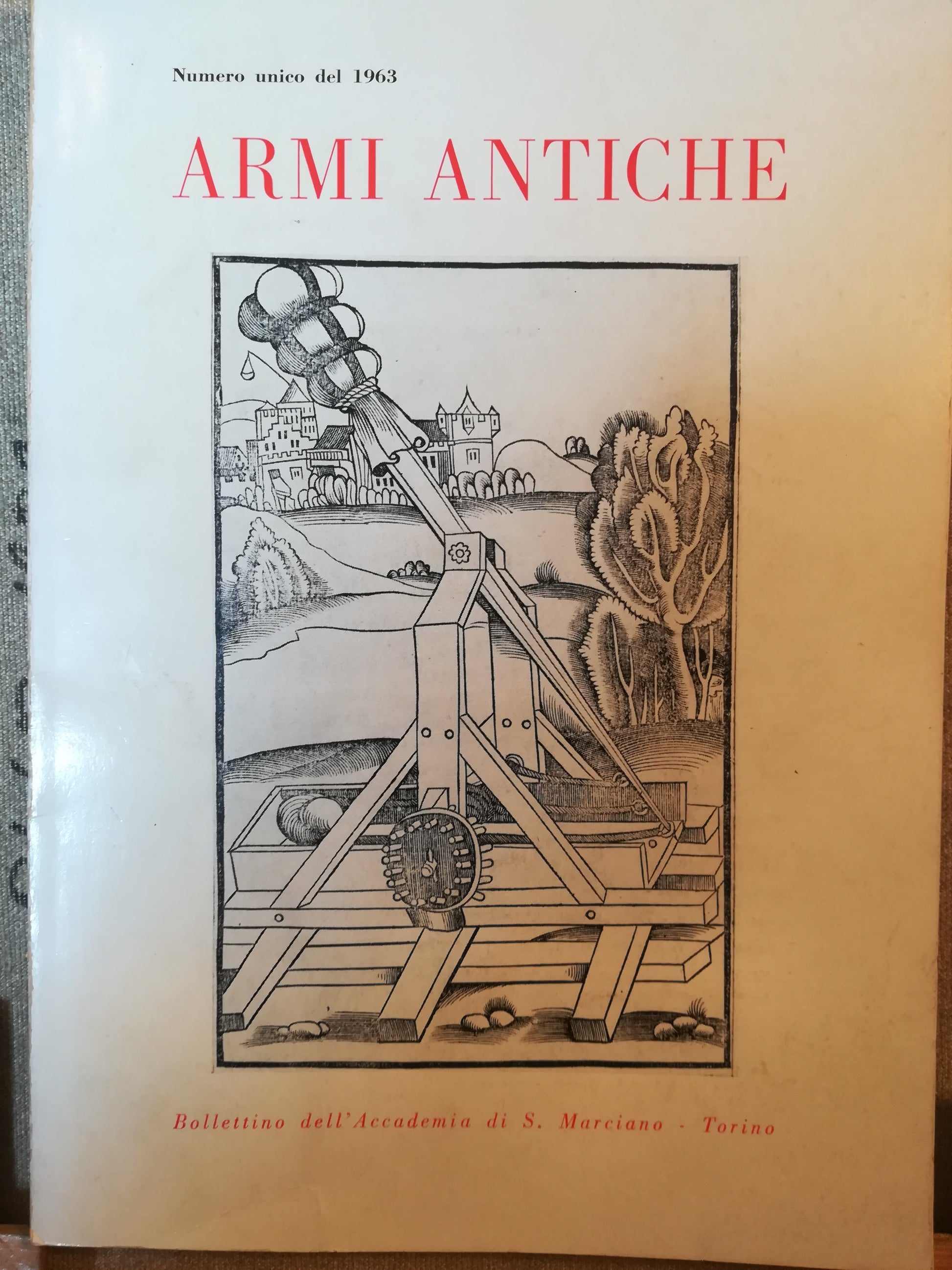 Armi antiche. Numero unico del 1963. - copertina