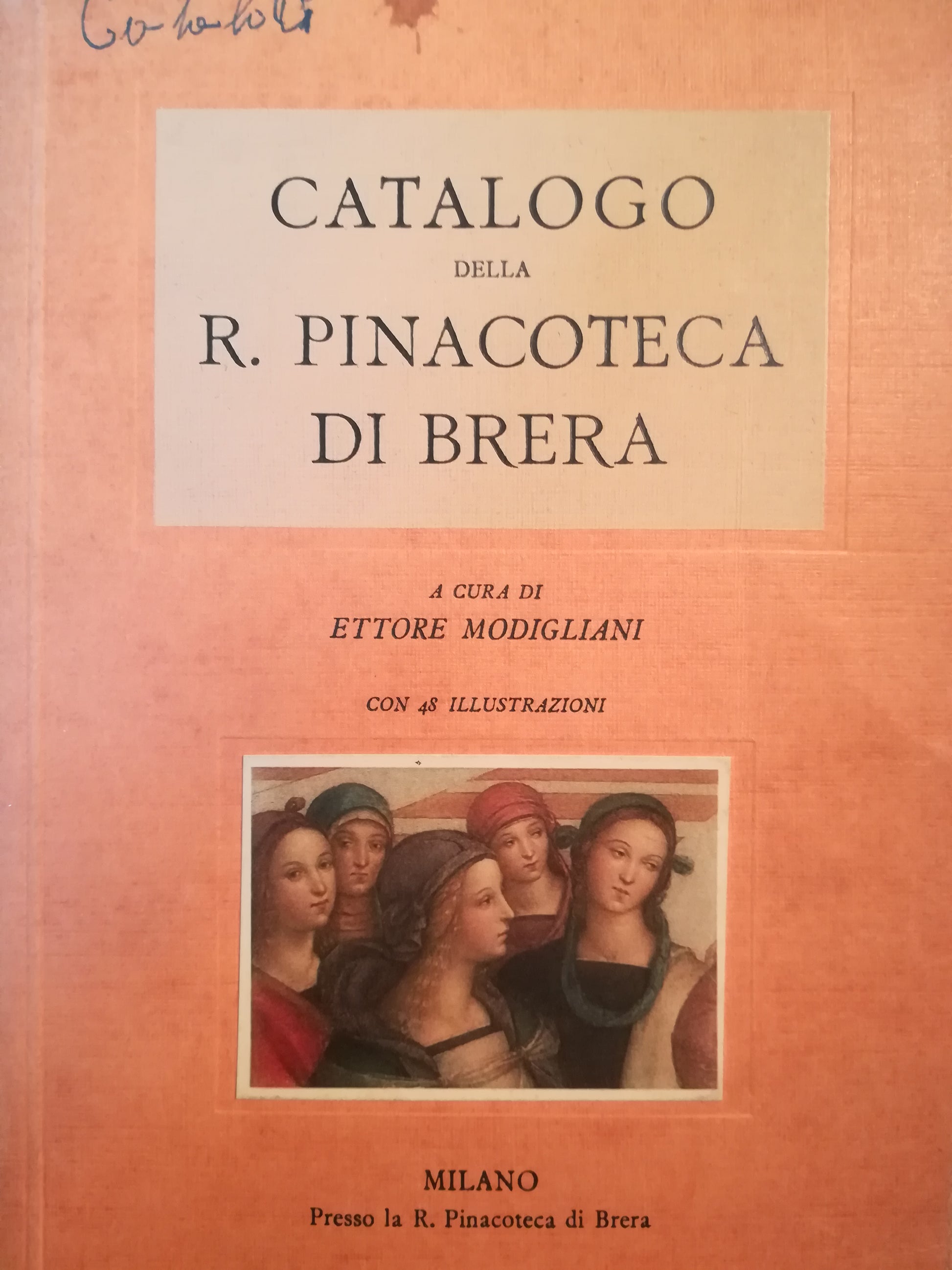 Catalogo della R. Pinacoteca di Brera in Milano - copertina
